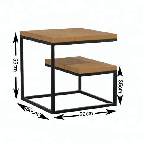 Mesa de cabeceira multifuncional para quarto de casa moderno escritório criativo mini mesa de centro de ferro forjado