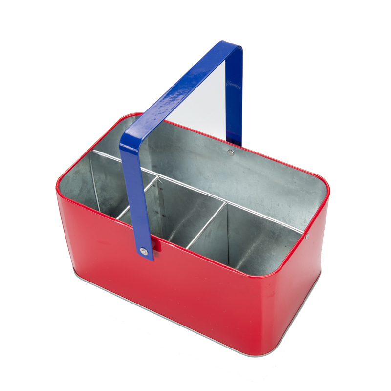 Carry-All Serveware Caixa de ferramentas de metal galvanizado com alça