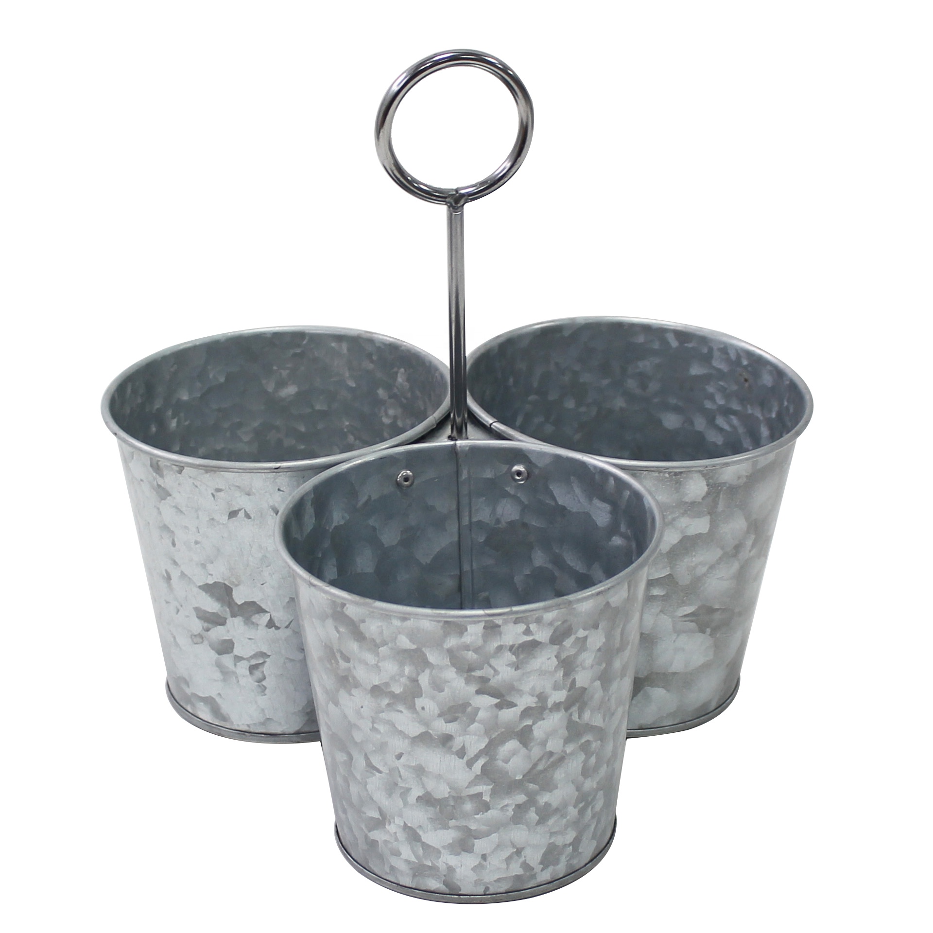 Utensílios de cozinha Suportes Conjunto de doces Inclui 3 baldes de ferro galvanizado, baldes de plantas de jardinagem suspensos